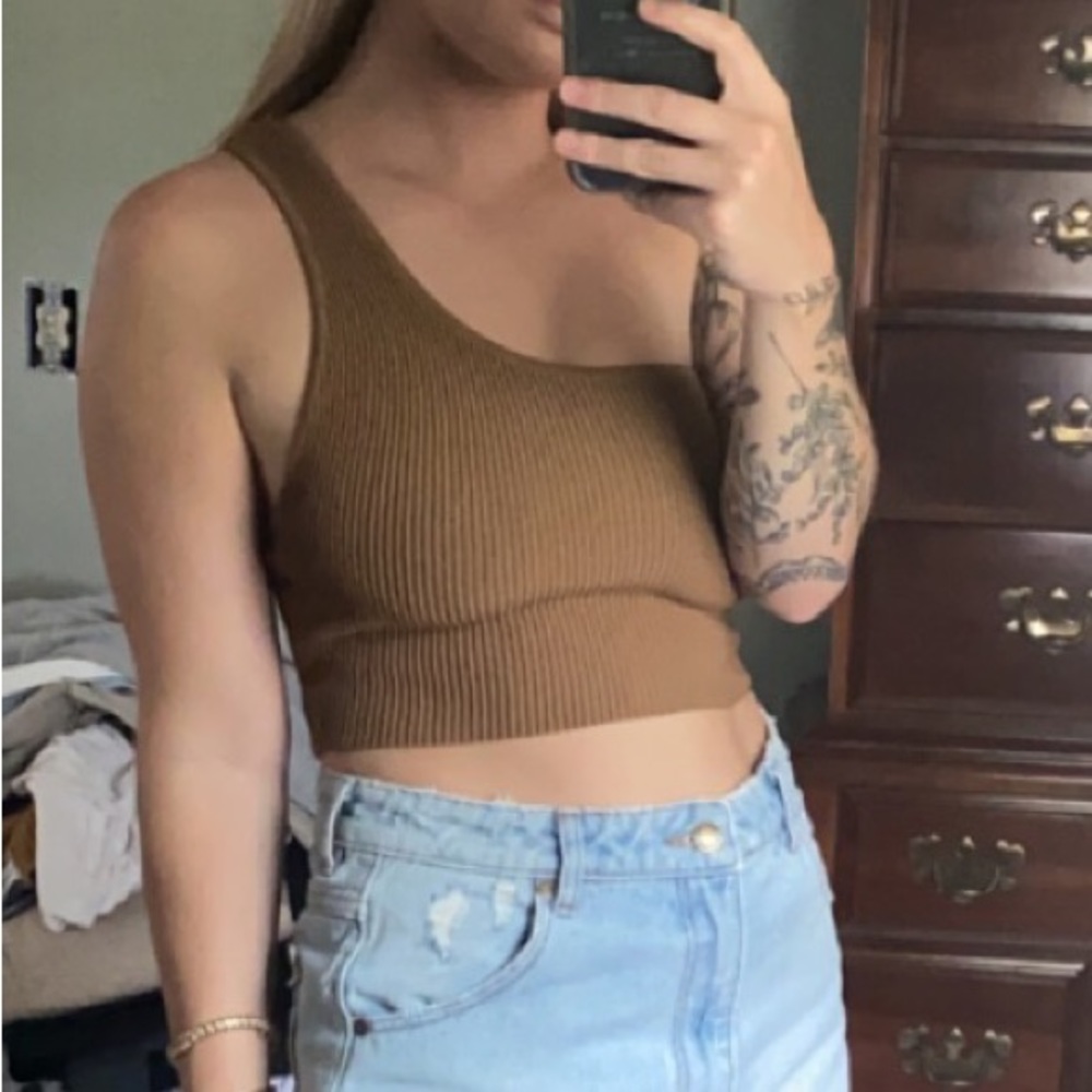 Aritzia one shoulder top